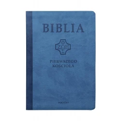 Biblia Pierwszego Kościoła niebieska paginatory złocenia